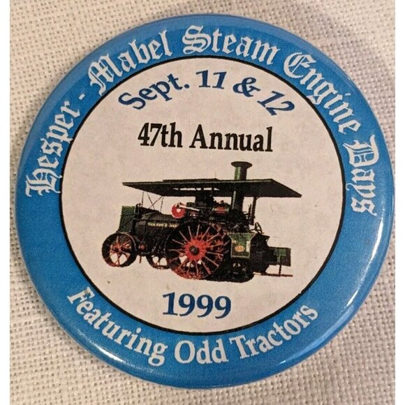 Mabel Hesper Steam Engine Days Minnesota Buttons Pinbacks Tractors Vtg Lot Of 18 - Picture 4 of 16
